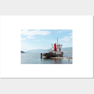 Canadian National Tug No. 6 on Okanagan Lake Posters and Art